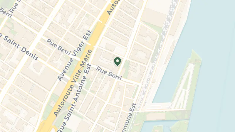 Map of 621 Rue Notre Dame E, Montréal, QC H2Y 0C2, Canada