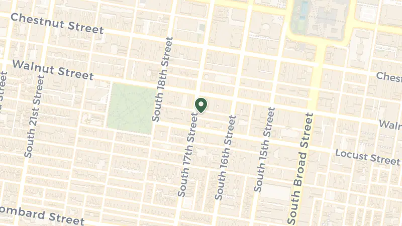 Map of 1620 Chancellor St, Philadelphia, PA 19103, USA