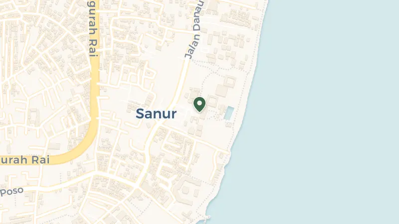 Map of Jl. Danau Tamblingan No.89, Sanur, Denpasar Selatan, Kota Denpasar, Bali 80228, Indonesia