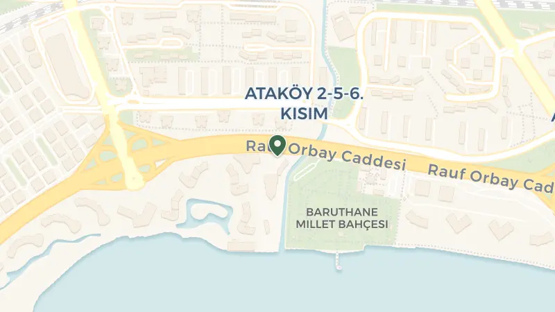 Map of Ataköy 2-5-6. Kısım, Rauf Orbay Caddesi, Ataköy 2-5-6. Kısım, Kennedy Cad. No:2/1, 34158 Bakırköy/İstanbul, Türkiye
