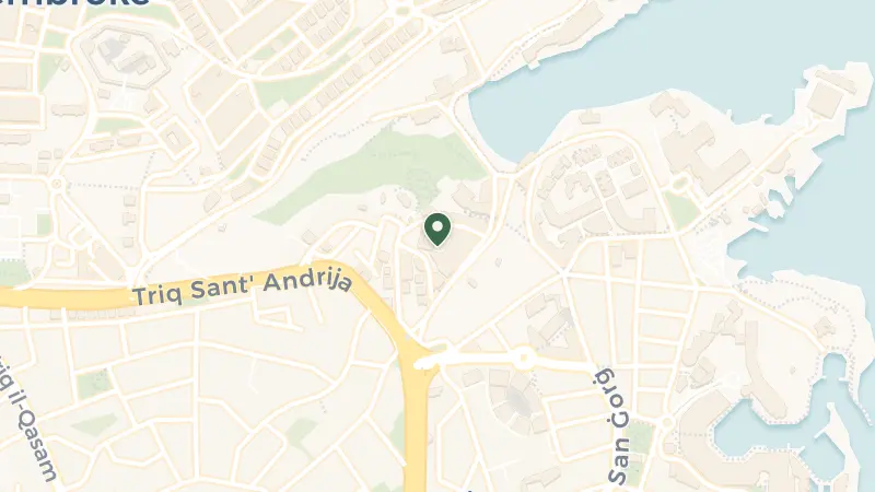 Map of 77 Triq Sqaq Lourdes, San Ġiljan STJ 3311, Malta