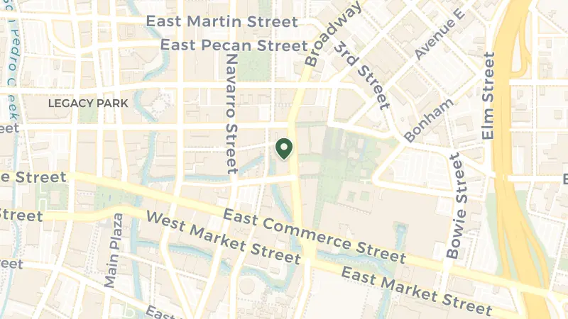Map of 123 Losoya St, San Antonio, TX 78205, USA