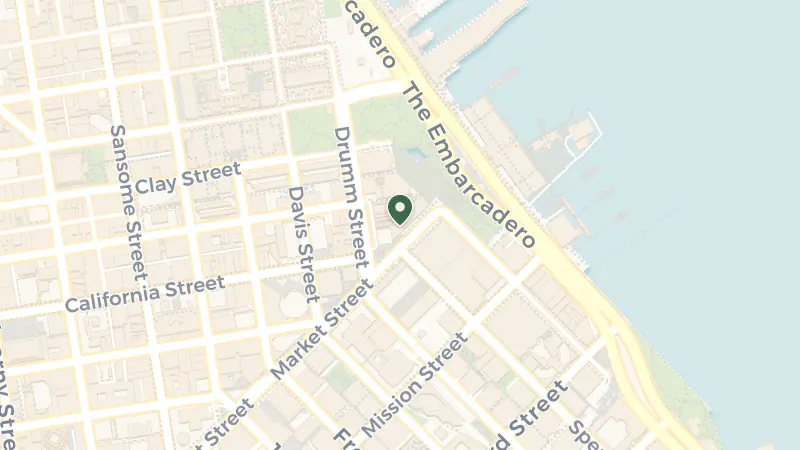 Map of 5 Embarcadero Ctr, San Francisco, CA 94111, USA