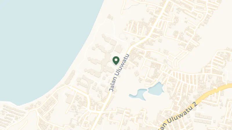 Map of Jl. Raya Uluwatu No.45, Jimbaran, Kec. Kuta Sel., Kabupaten Badung, Bali 80361, Indonesia