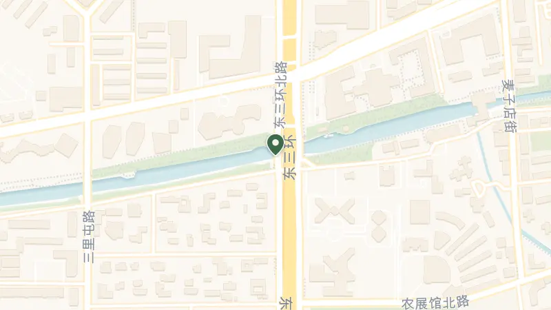 Map of China, Bei Jing Shi, Chao Yang Qu, 使馆区CN 北京市 Chaoyang No. 1 South Sanlitun Road 邮政编码: 100027
