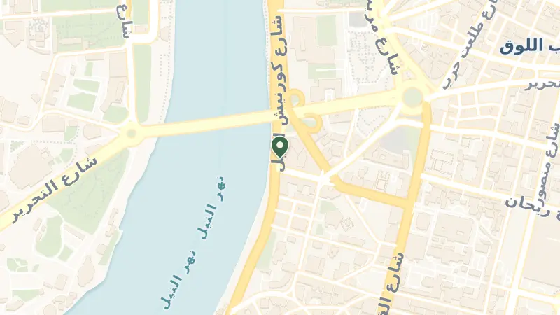 Map of Nile Corniche, Qasr Ad Dobarah, Qasr El Nil, Cairo Governorate 4272047, Egypt