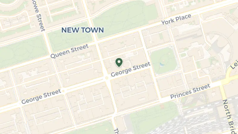 Map of 19 - 21 George St, Edinburgh EH2 2PB, UK