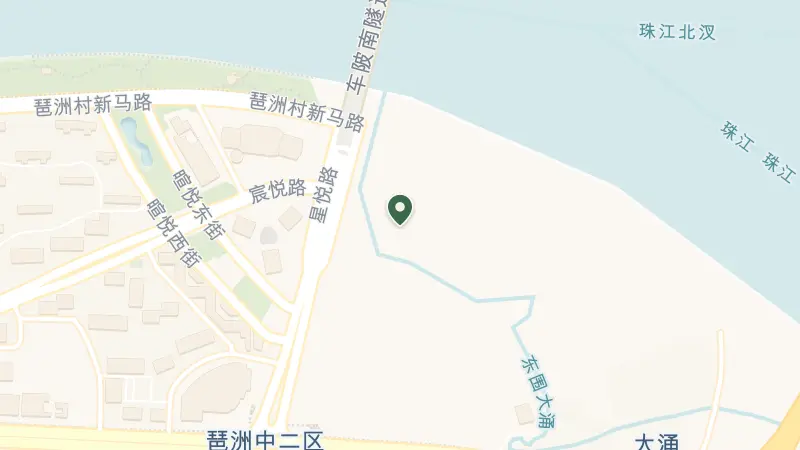 Map of No. 828, Yuejiang Middle Road, 海珠区广州市 China, 510220