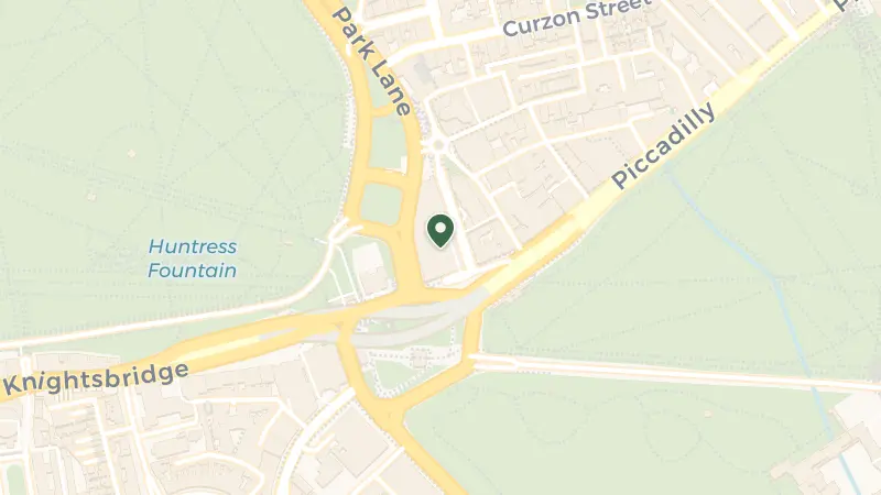 Map of One Hamilton Place, Park Ln, London W1J 7QY, UK