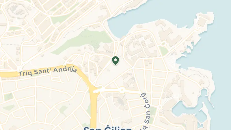 Map of St Julian's STJ 3310, Malta