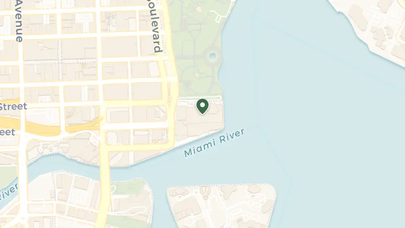 Map of 100 Chopin Plaza, Miami, FL 33131, USA