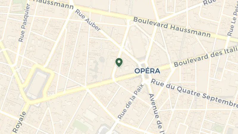 Map of 2 Rue Scribe, 75009 Paris, France
