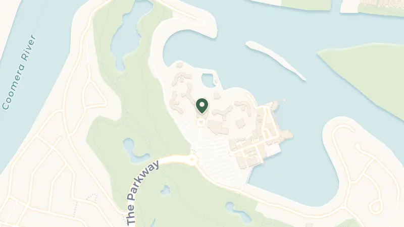 Map of Sanctuary Cove, Manor Cir, Hope Island QLD 4212, Australia