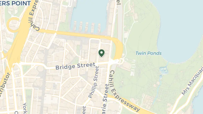 Map of 16 Phillip St, Sydney NSW 2000, Australia