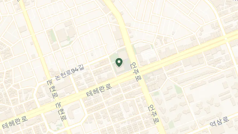 Map of Teheran-ro, 231 Gangnam District, Seoul, South Korea