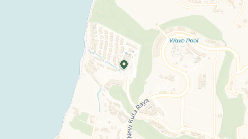 Map of Kawasan Pecatu Indah Resort, Jl. New Kuta Beach, Pecatu, Kec. Kuta, Kabupaten Badung, Bali 80361, Indonesia