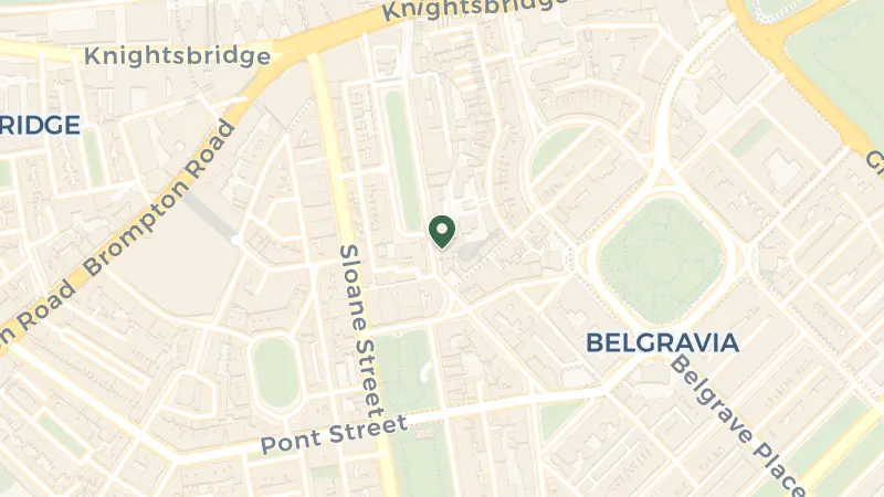 Map of 21 Lowndes St, London SW1X 9ES, UK