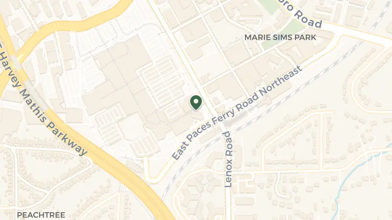 Map of 3300 Lenox Rd NE, Atlanta, GA 30326, USA