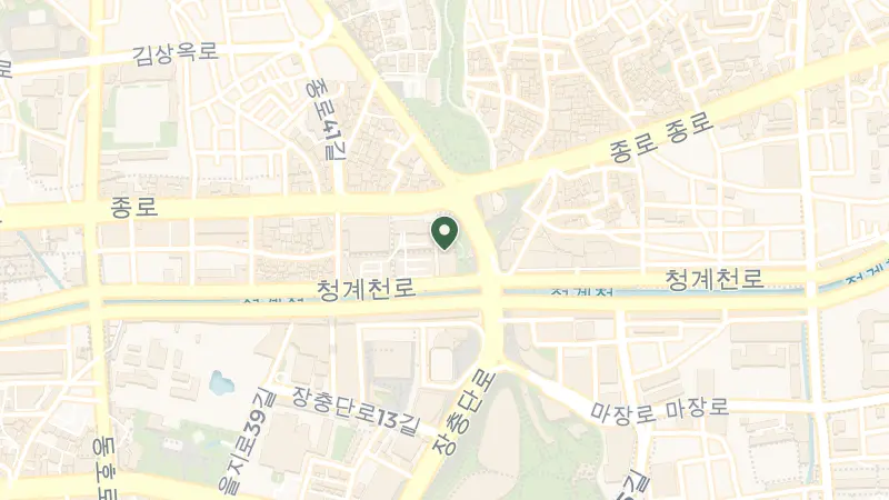 Map of 279 Cheonggyecheon-ro, Jongno District, Seoul, South Korea