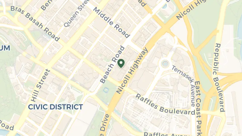 Map of 30 Beach Road, Nicoll Hwy, Access via, Singapore 189763