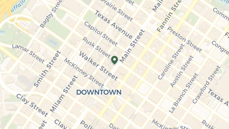 Map of 806 Main St, Houston, TX 77002, USA