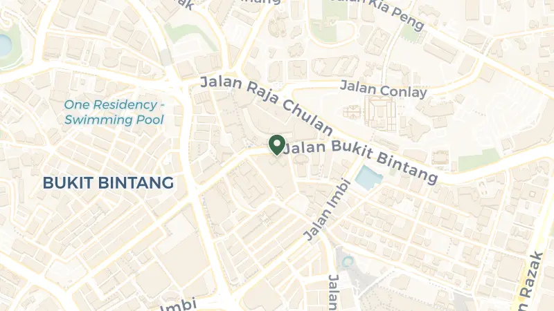 Map of JW Marriott Kuala Lumpur, Bukit Bintang, 55100 Kuala Lumpur, Federal Territory of Kuala Lumpur, Malaysia