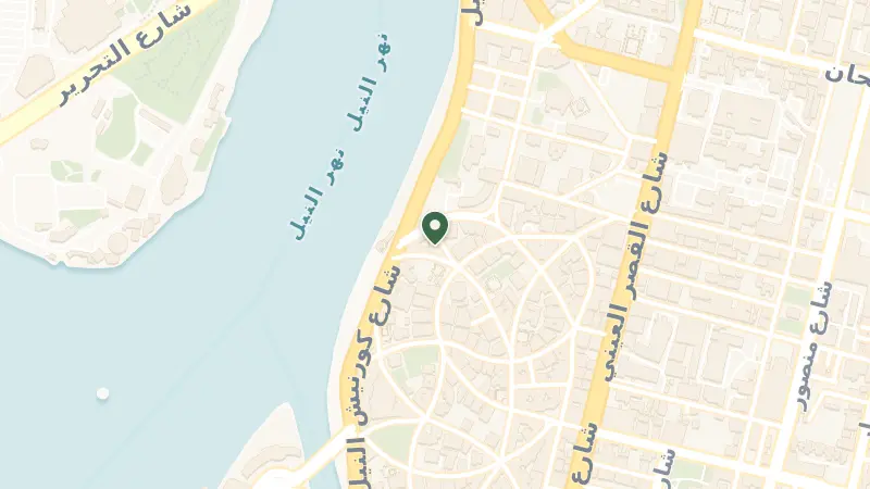 Map of 12 Ahmed Ragheb, Qasr El Nil, Cairo Governorate 11519, Egypt