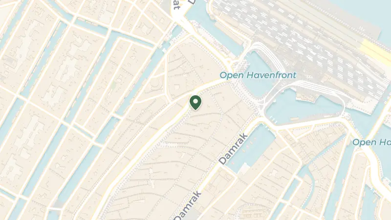 Map of Nieuwezijds Voorburgwal 5, 1012 RC Amsterdam
