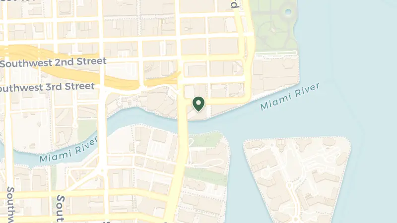 Map of 270 Biscayne Blvd Way, Miami, FL 33131, USA
