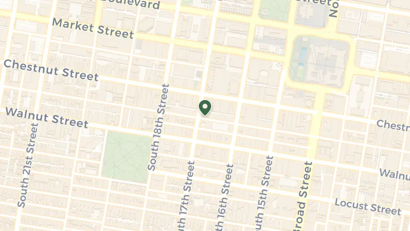 Map of 117 S 17th St, Philadelphia, PA 19103, USA