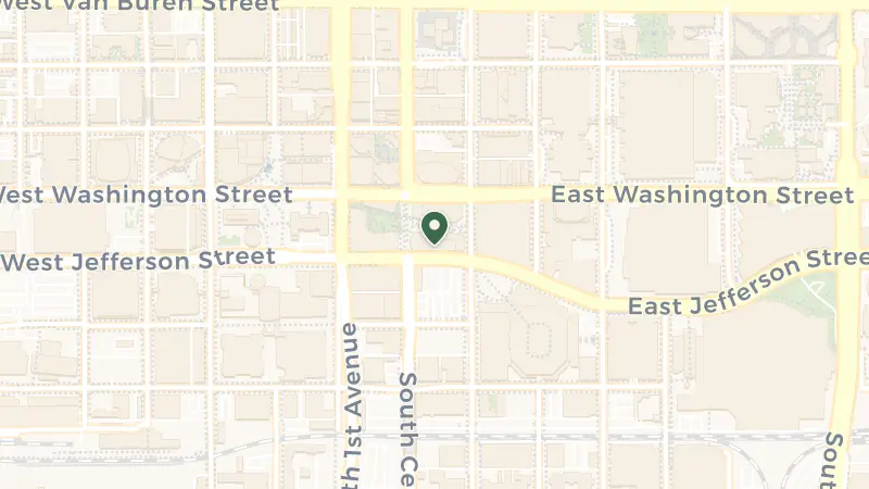 Map of 2 E Jefferson St, Phoenix, AZ 85004, USA