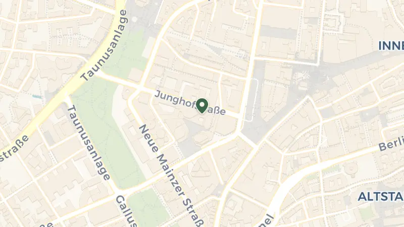 Map of Junghofstraße 7, 60315 Frankfurt am Main, Germany