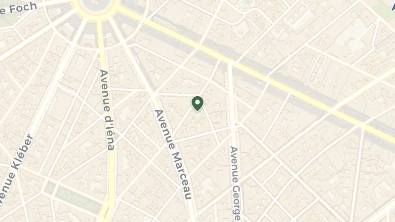 Map of 46 Rue de Bassano, 75008 Paris, France