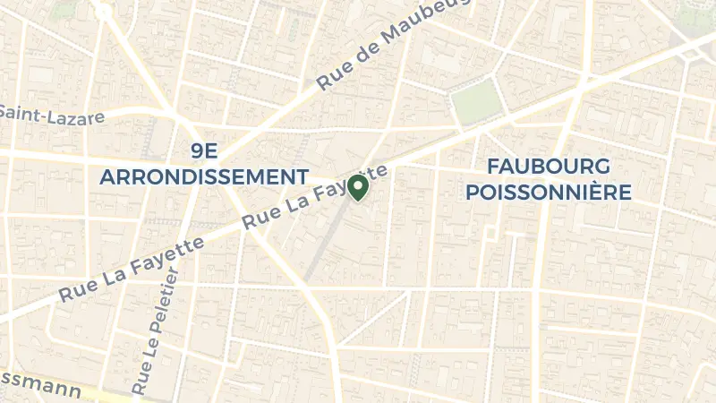 Map of 24 Rue Cadet, 75009 Paris, France
