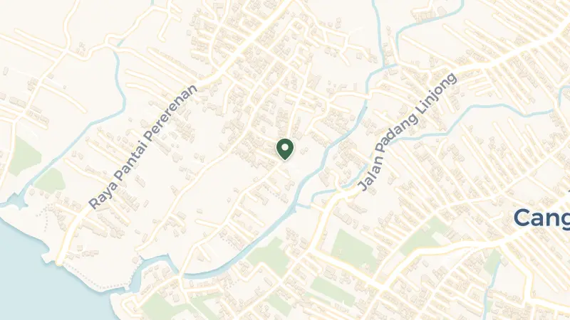 Map of Jalan Munduk Kedungu No.19 Pererenan, Canggu, Kec. Mengwi, Kabupaten Badung, Bali 80361, Indonesia