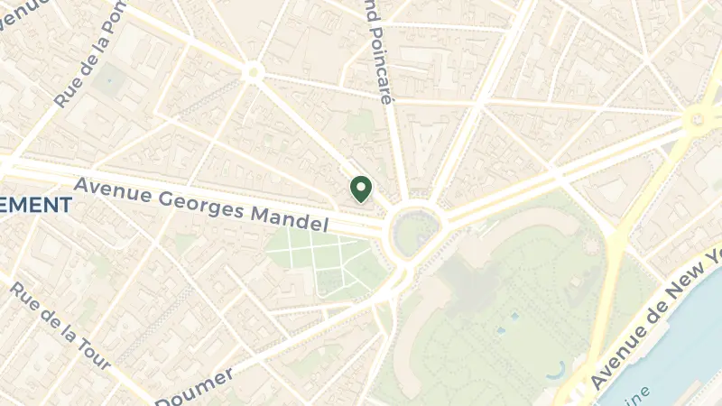 Map of 3 Av. d'Eylau, 75116 Paris, France