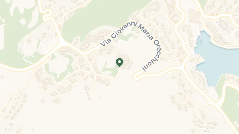 Map of Via Lu Spinali, 14 Porto Cervo, Via Lu Spinali, 14, 07021 Liscia di Vacca OT, Italy