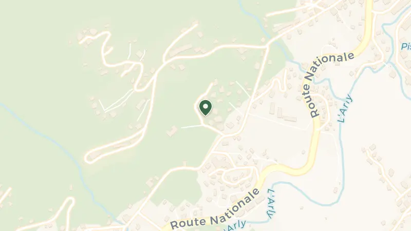 Map of 66 All. des Marmousets, 74120 Megève, France