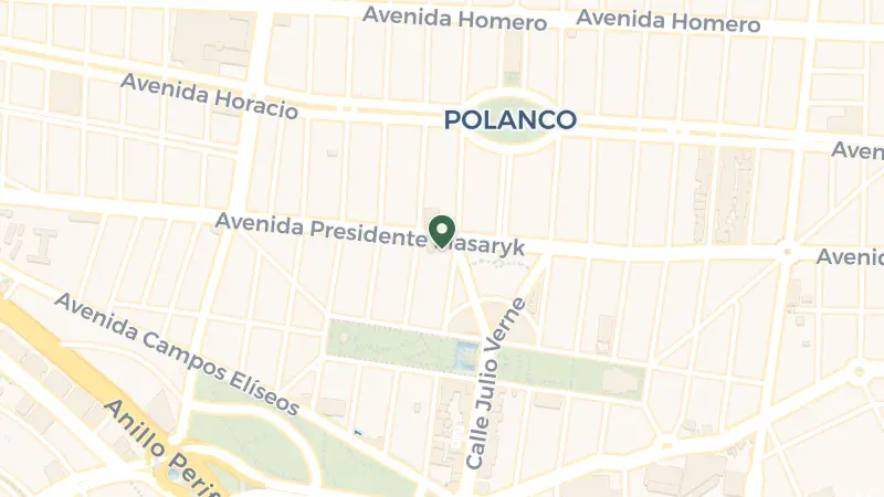 Map of Av. Pdte. Masaryk 390, Polanco, Polanco III Secc, Miguel Hidalgo, 11560 Ciudad de México, CDMX, Mexico