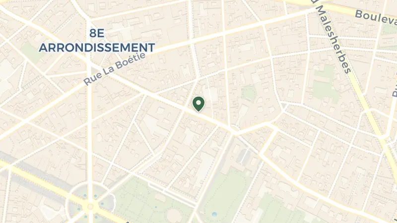 Map of 112 Rue du Faubourg Saint-Honoré, 75008 Paris, France