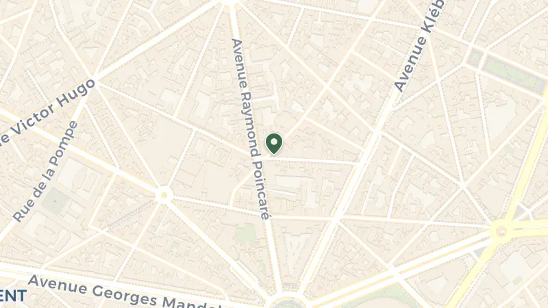 Map of 117 Rue Lauriston, 75116 Paris, France