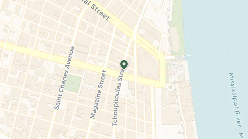 Map of 333 Poydras St, New Orleans, LA 70130, USA