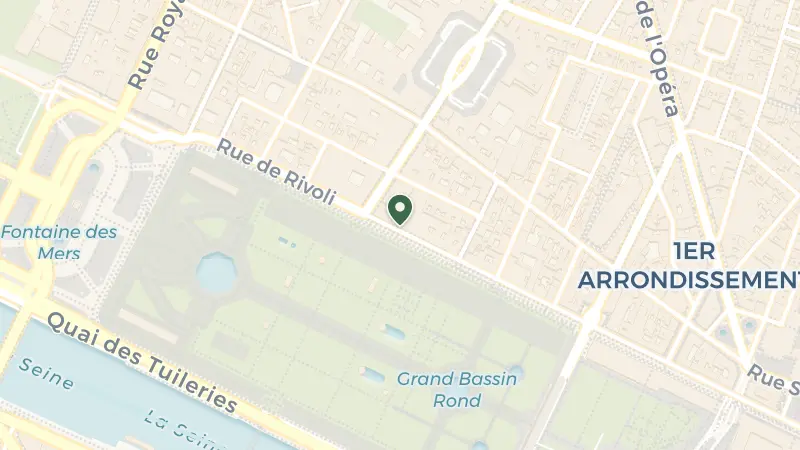 Map of 228 Rue de Rivoli, 75001 Paris, France