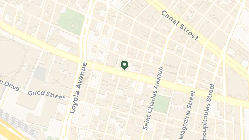 Map of 833 Poydras St, New Orleans, LA 70112, USA