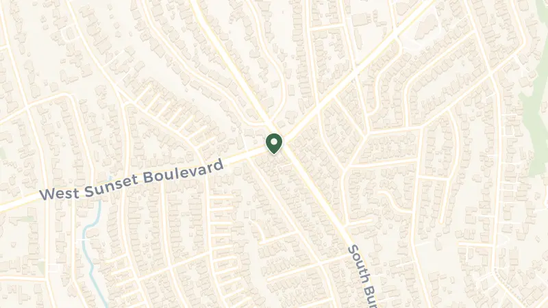 Map of 12200 Sunset Blvd, Los Angeles, CA 90049, USA