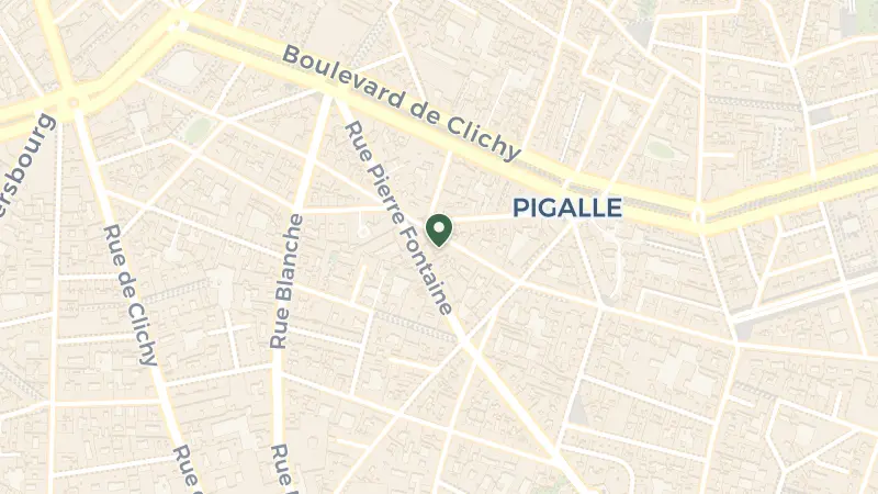 Map of 9 Rue Frochot, 75009 Paris, France