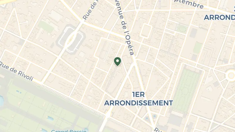 Map of 28 Rue Saint-Roch, 75001 Paris, France