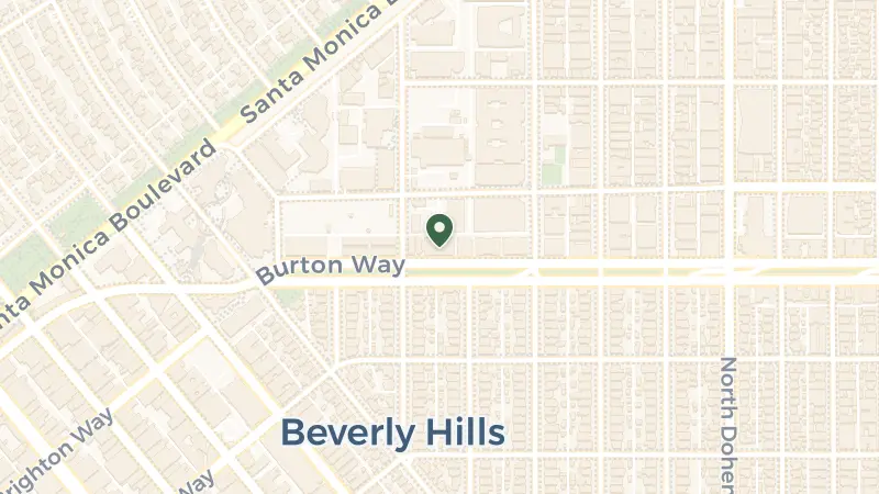 Map of 9291 Burton Wy, Beverly Hills, CA 90210, USA