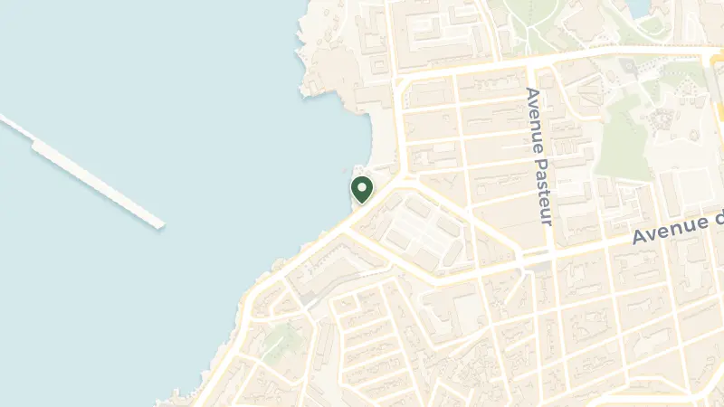 Map of 52 Cor Président John Fitzgerald Kennedy, 13007 Marseille, France