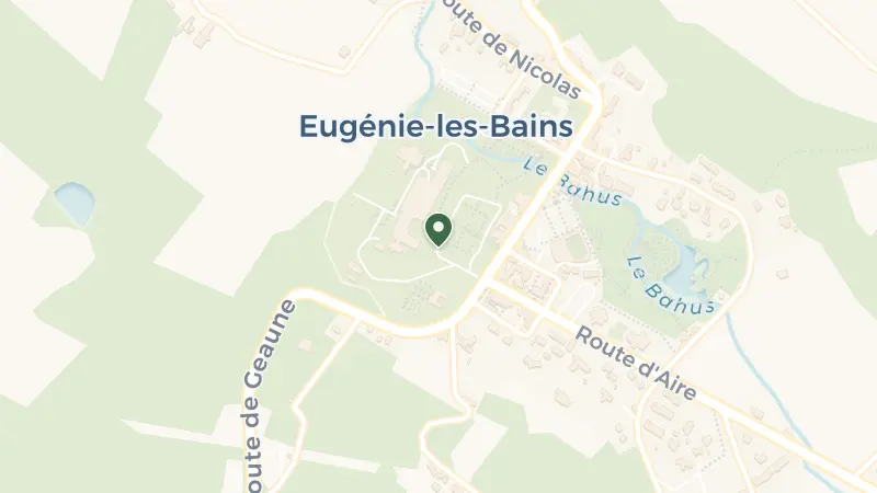 Map of Place de l'Impératrice, 334 Rue René Vielle Vieille, 40320 Eugénie-les-Bains, France